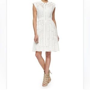 Rebecca Taylor Cream White Lace Dress Size 6